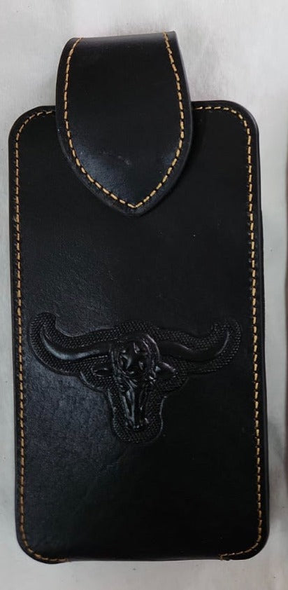 7" LEATHER HOLSTER POUCH WESTERN PHONE CRAFT EXTRA LARGE  BELT LOOP HOLSTER CELL PHONE CASE UNIVERSAL OVERSIZE
