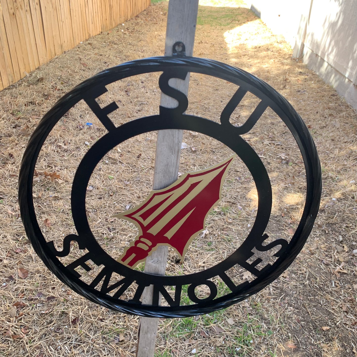 FSU SEMINOLES FLORIDA METAL CUSTOM VINTAGE CRAFT TEAM SIGN HANDMADE 12",18",24",36"