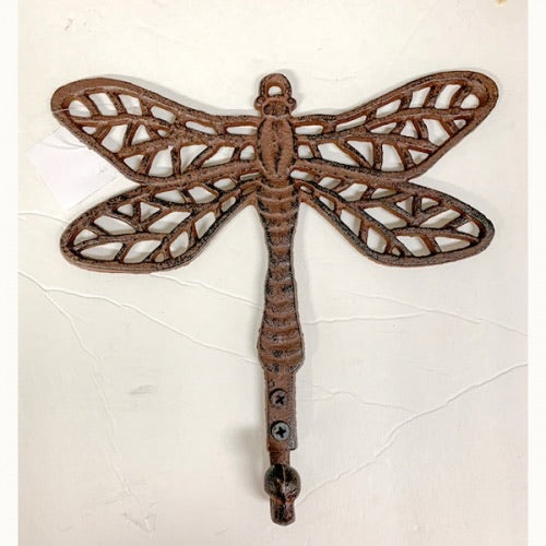 8.25"x8.5" BUTTERFLY KEY HOLDER COAT HOOK CAST IRON WALL ART METAL WESTERN HOME DECOR NEW