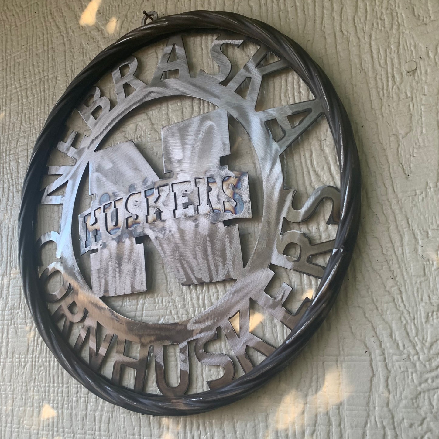 12", 18", 24", 32" NEBRASKA HUSKERS RAW METAL CUSTOM VINTAGE CRAFT TEAM SIGN