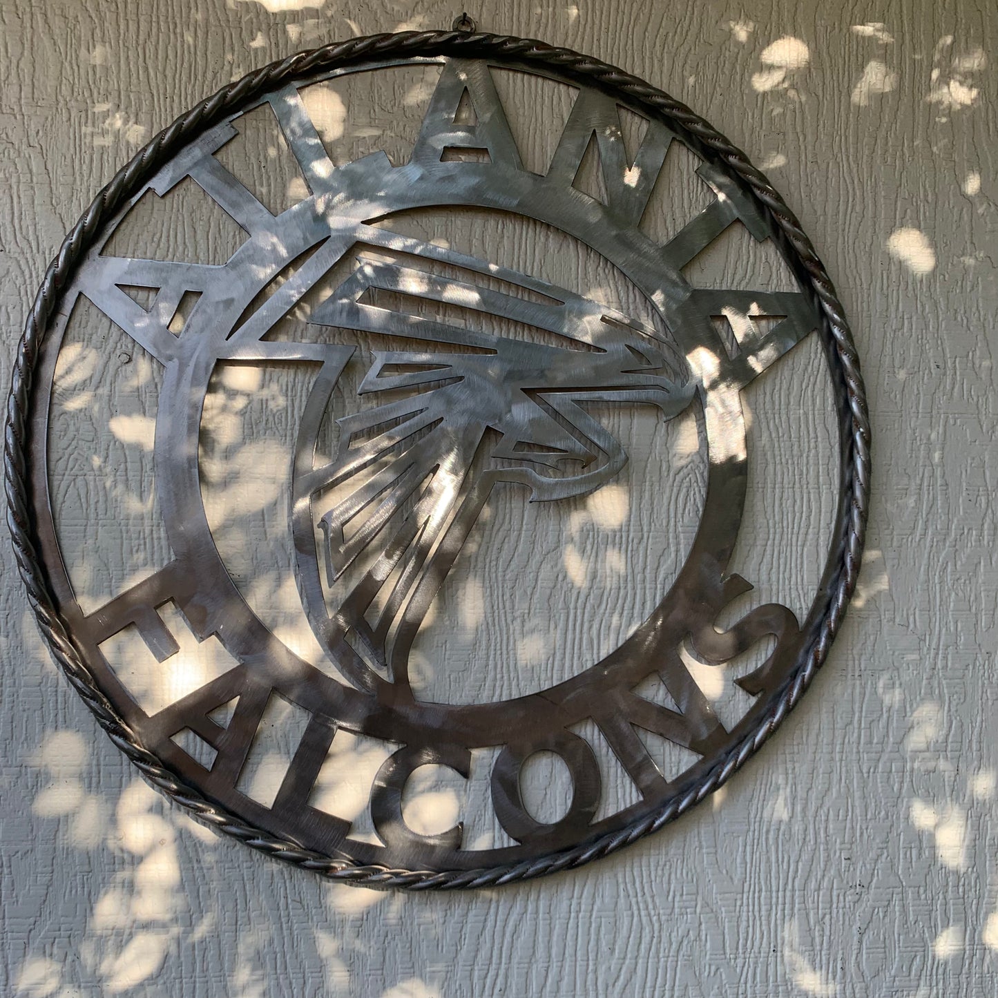 18", 24", 32", 36" ATLANTA FALCONS CUSTOM RAW METAL VINTAGE CRAFT TEAM SIGN HANDMADE