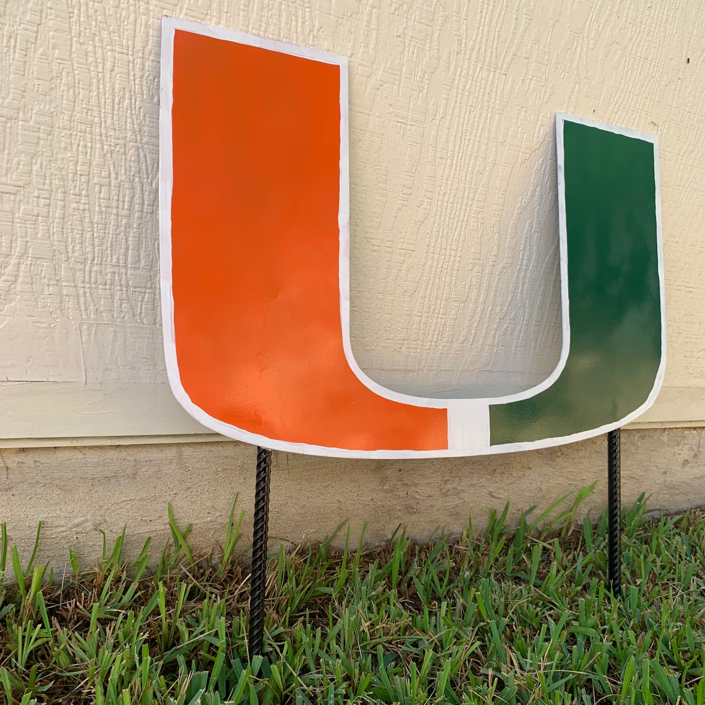 24"x15" MIAMI HURRICANES CUSTOM METAL VINTAGE CRAFT SIGN WESTERN HOME DECOR HANDMADE LASER CUT