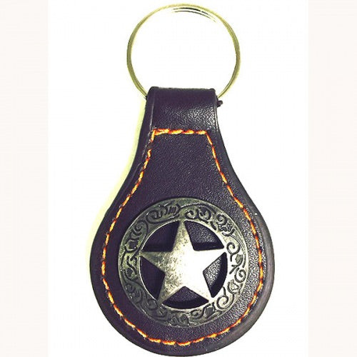 ITEM#SI LONE STAR LEATHER KEYCHAIN KEY FOB CONCHO WESTERN FASHION ART NEW --FREE SHIPPING