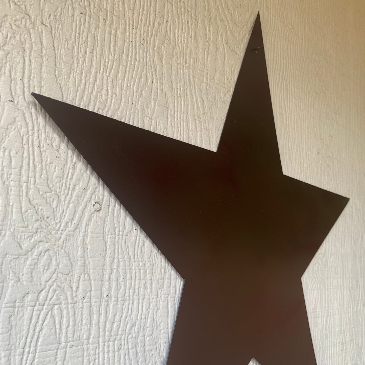 2D FLAT STAR BARN PLAIN LASERCUT METAL BROWN STAR ART WESTERN HOME DECOR HANDMADE #EH12822