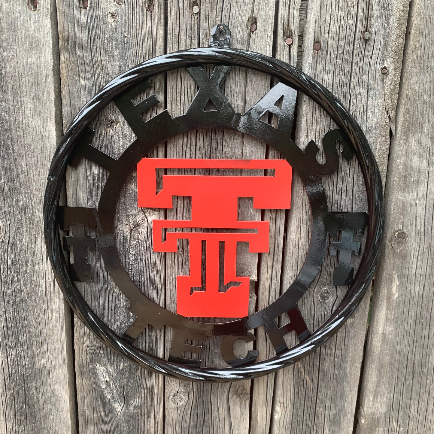 TEXAS TECH CUSTOM METAL VINTAGE CRAFT SIGN WESTERN HOME DECOR HANDMADE 12",18",24",32",36"