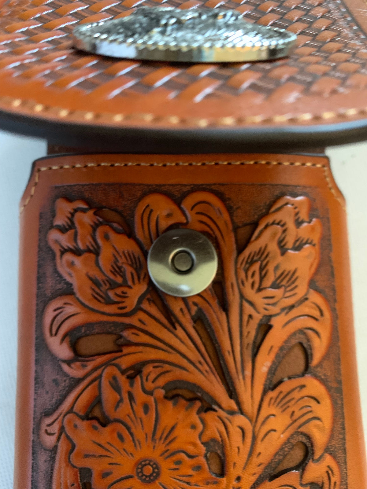 7" ROOSTER TAN BROWN LEATHER POUCH EXTRA LARGE  BELT LOOP HOLSTER CELL PHONE CASE UNIVERSAL OVERSIZE