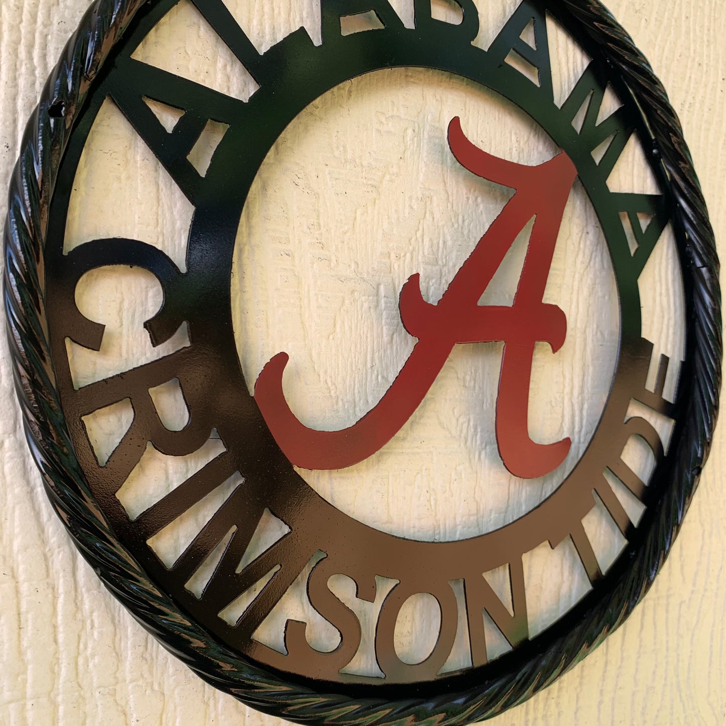 ALABAMA CRIMSON TIDE LASERCUT CUSTOM METAL VINTAGE CRAFT SIGN TEAM WESTERN HOME DECOR