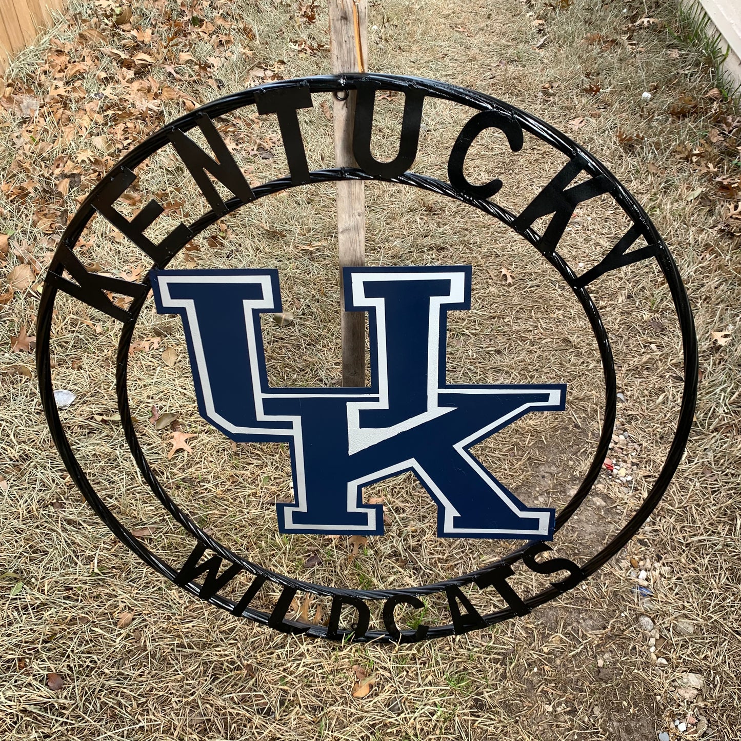 KENTUCKY WILDCATS CUSTOM METAL VINTAGE CRAFT SIGN WESTERN HOME DECOR HANDMADE