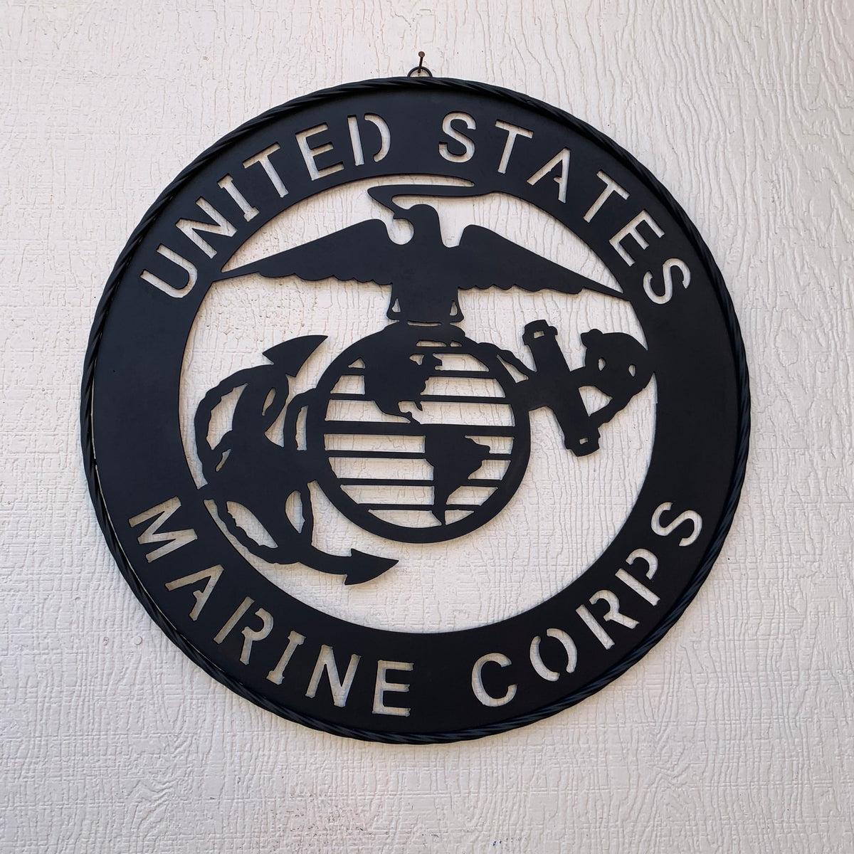 #EH10866 US MARINE CORPS 18",24",32" MILITARY LASERCUT CUSTOM BLACK METAL VINTAGE CRAFT SIGN WESTERN HOME DECOR HANDMADE