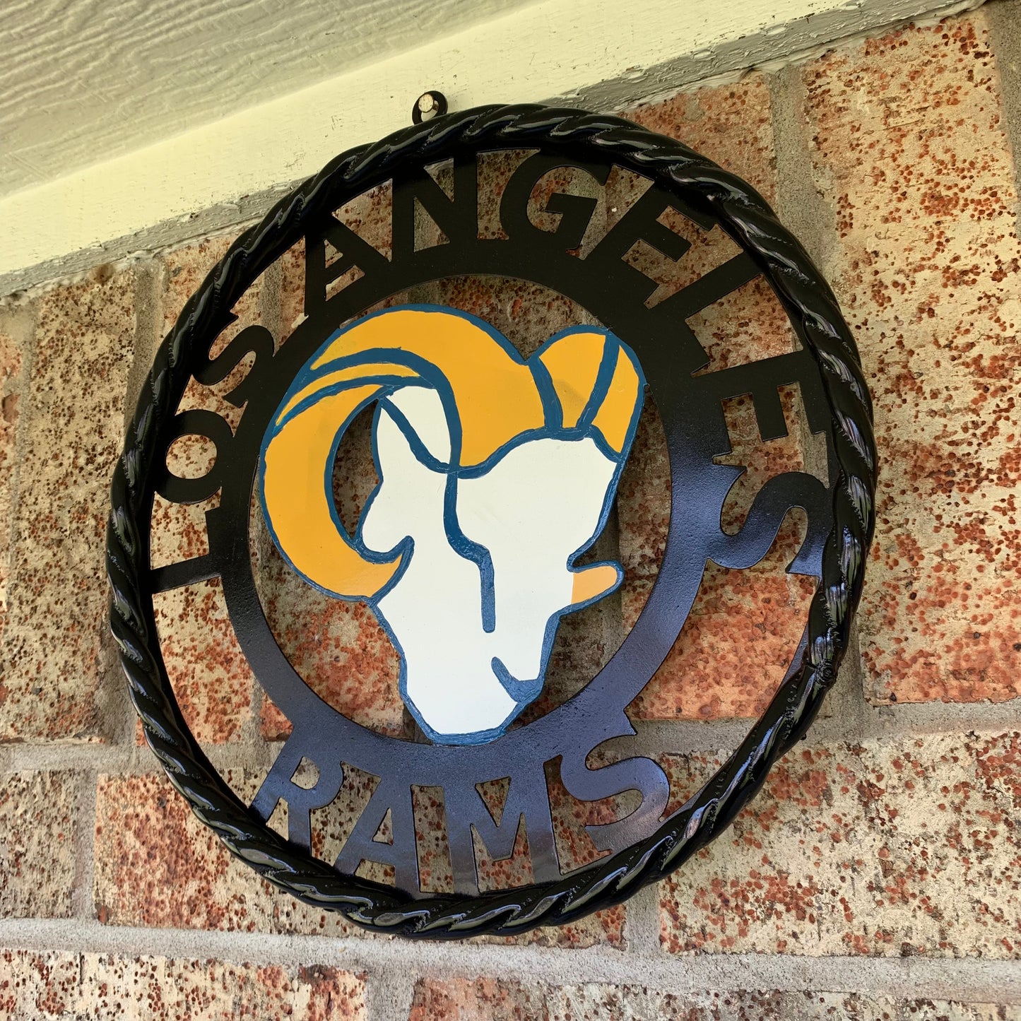 12", 18", 24", 32" LOS ANGES RAMS METAL CUSTOM VINTAGE CRAFT WALL ART TEAM SIGN HANDMADE