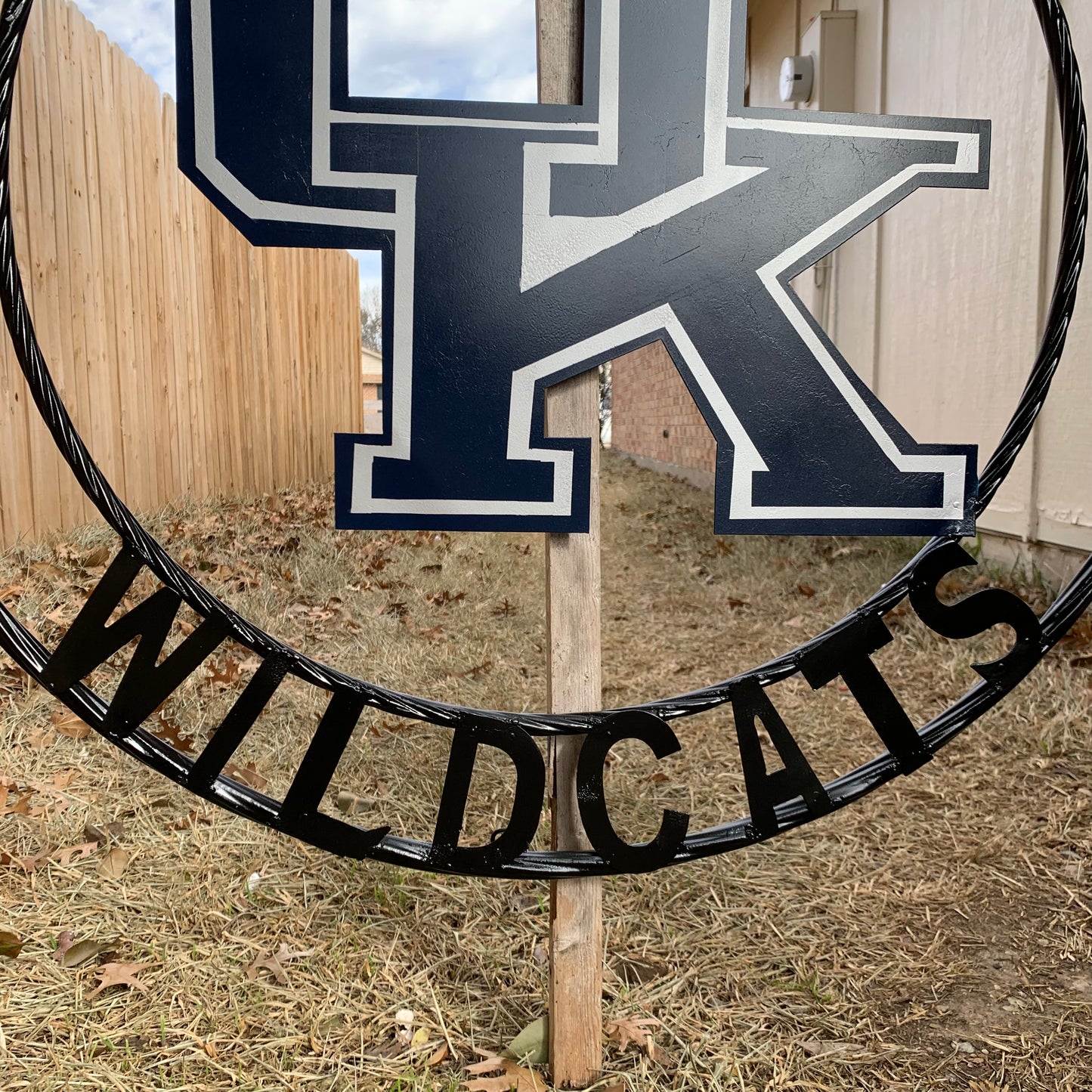 KENTUCKY WILDCATS CUSTOM METAL VINTAGE CRAFT SIGN WESTERN HOME DECOR HANDMADE