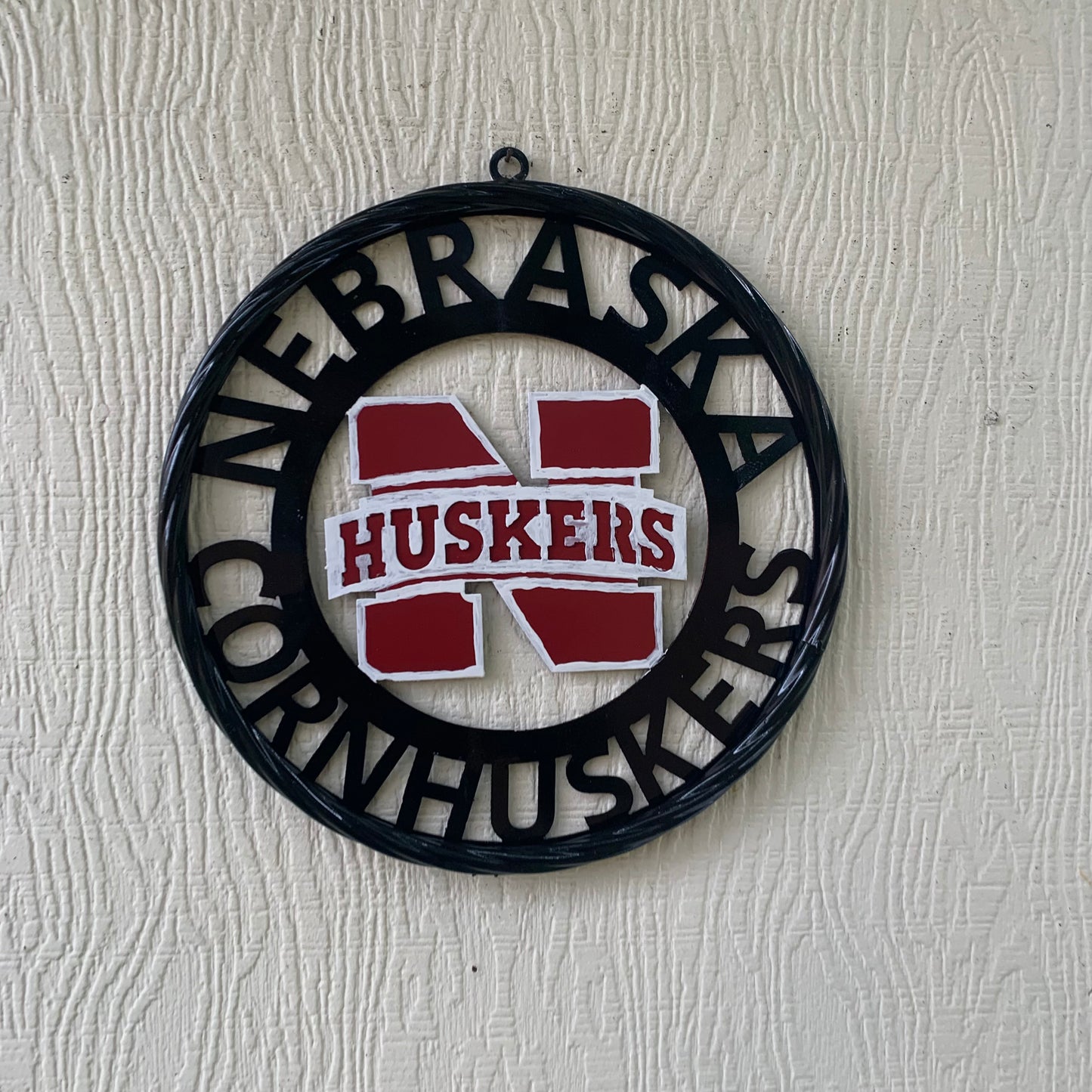 NEBRASKA HUSKERS METAL CUSTOM VINTAGE CRAFT TEAM SIGN WESTERN HOME DECOR HANDMADE 12",18",24",36"