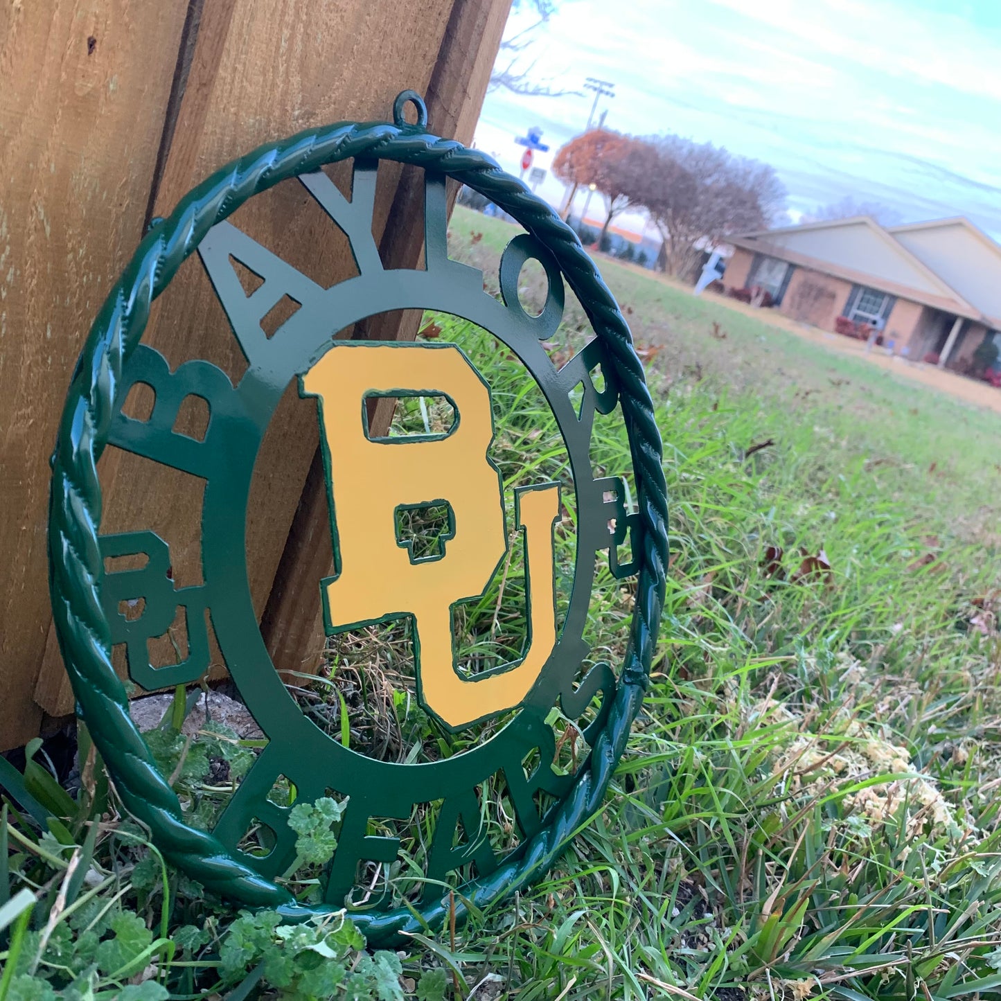 12",18",24",32" BAYLOR BEARS CUSTOM METAL VINTAGE CRAFT SIGN WESTERN HOME DECOR HANDMADE