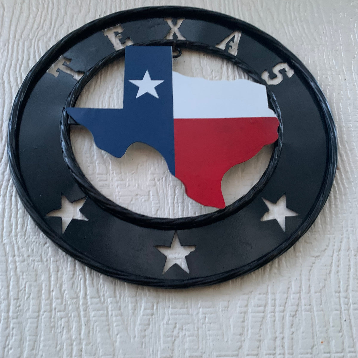 12" STATE OF TEXAS MAP CUSTOM METAL VINTAGE CRAFT SIGN WESTERN HOME DECOR NEW