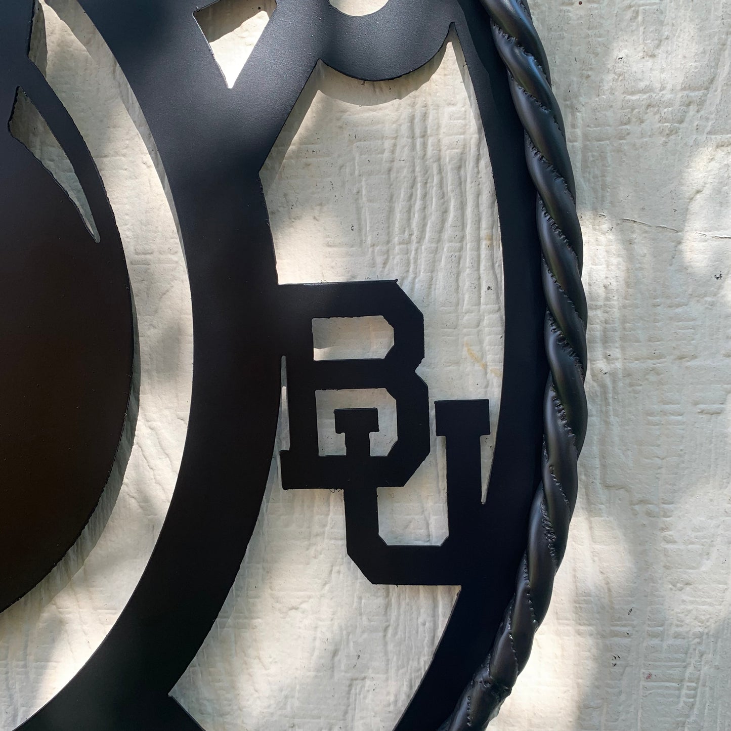 12", 18", 24", 32" BAYLOR BEARS ALL BLACK CUSTOM METAL VINTAGE TEAM SIGN WALL ART WESTERN HOME DECOR