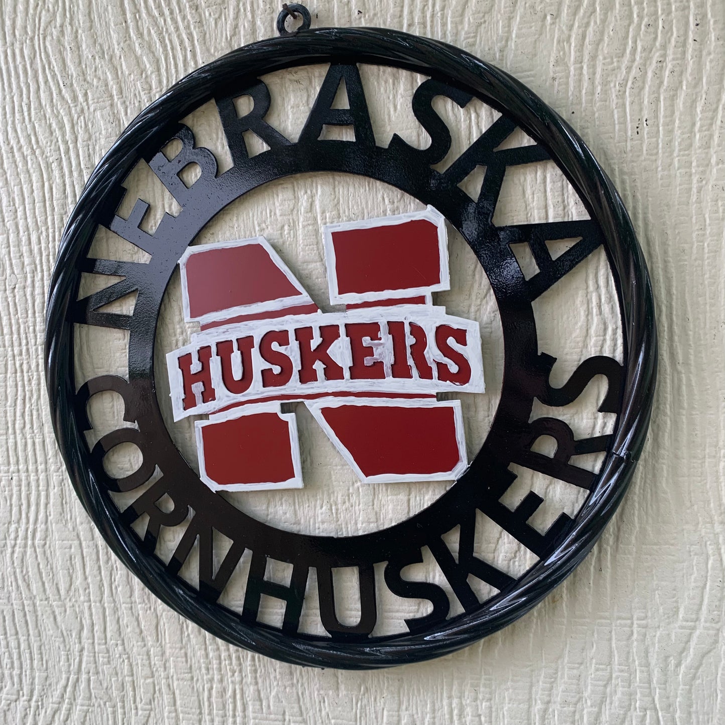 NEBRASKA HUSKERS METAL CUSTOM VINTAGE CRAFT TEAM SIGN WESTERN HOME DECOR HANDMADE 12",18",24",36"