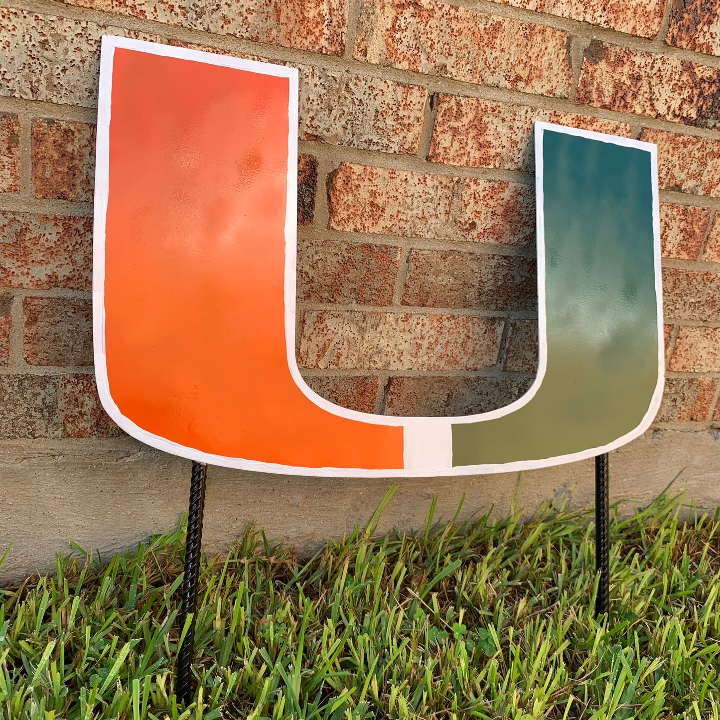 24"x15" MIAMI HURRICANES CUSTOM METAL VINTAGE CRAFT SIGN WESTERN HOME DECOR HANDMADE LASER CUT