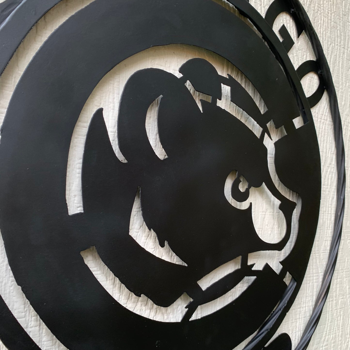 12", 18", 24", 32" CHICAGO CUBS CUSTOM BLACK & RAW METAL VINTAGE CRAFT TEAM SPORTS SIGN HANDMADE