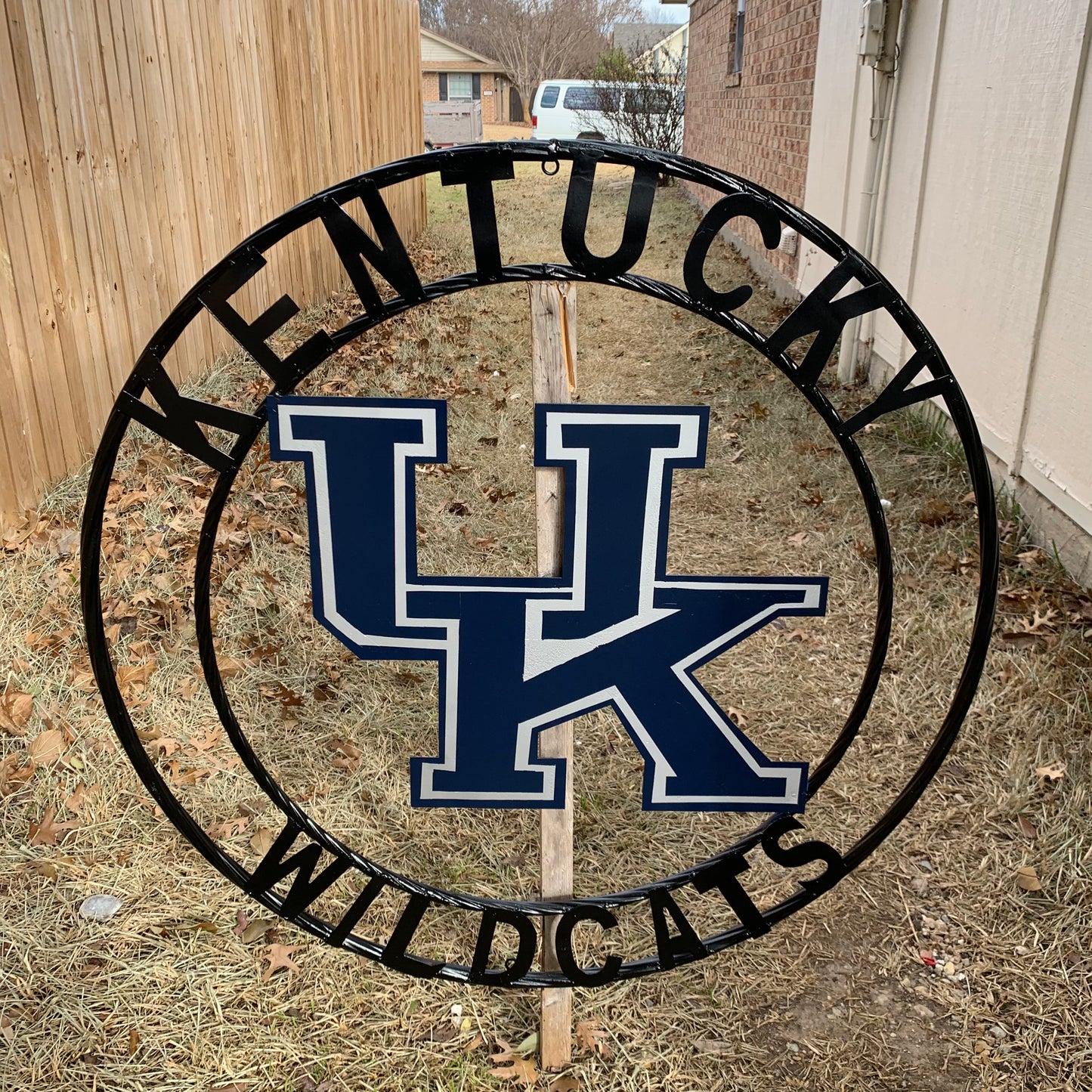 KENTUCKY WILDCATS CUSTOM METAL VINTAGE CRAFT SIGN WESTERN HOME DECOR HANDMADE