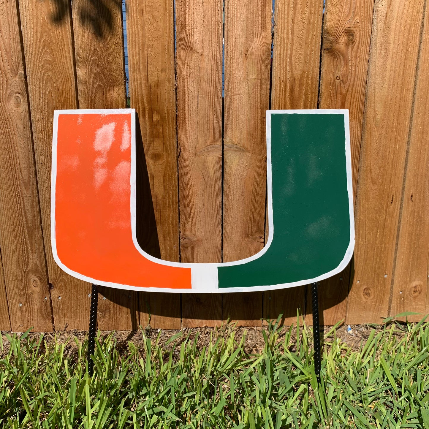 24"x15" MIAMI HURRICANES CUSTOM METAL VINTAGE CRAFT SIGN WESTERN HOME DECOR HANDMADE LASER CUT