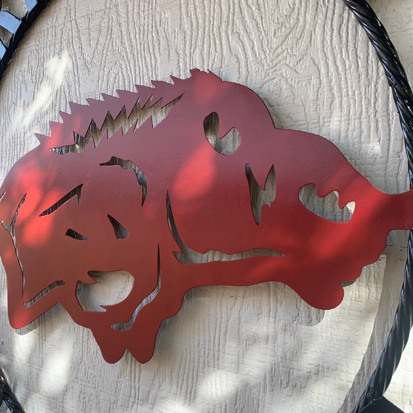 ARKANSAS RAZORBACKS CUSTOM METAL VINTAGE CRAFT SIGN TEAM WALL ART WESTERN HOME DECOR HANDAMADE