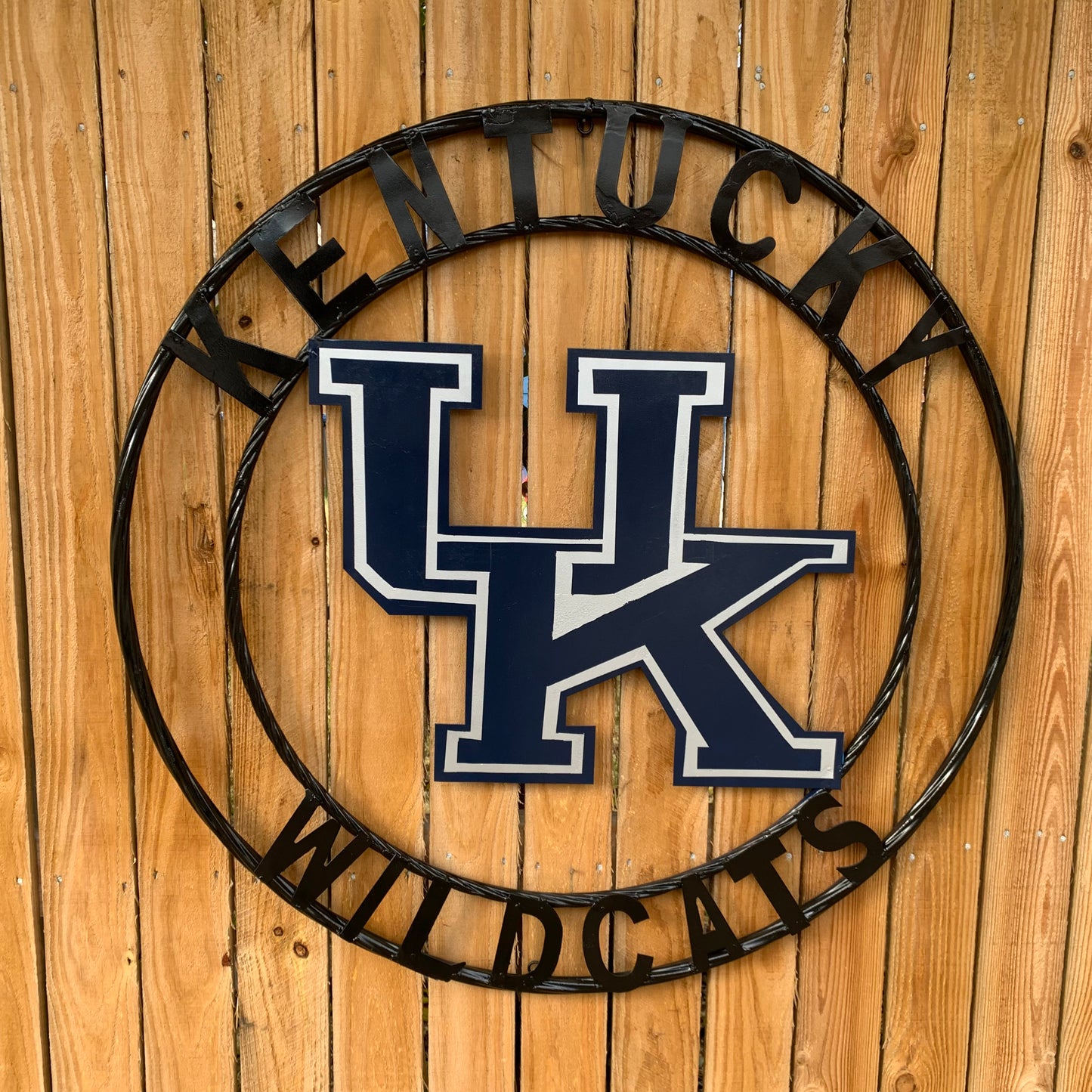 KENTUCKY WILDCATS CUSTOM METAL VINTAGE CRAFT SIGN WESTERN HOME DECOR HANDMADE