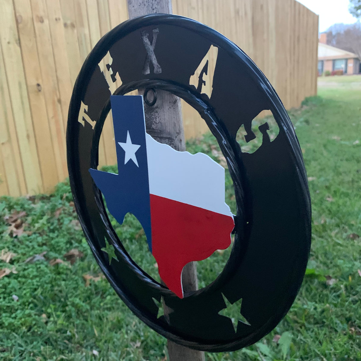 12" STATE OF TEXAS MAP CUSTOM METAL VINTAGE CRAFT SIGN WESTERN HOME DECOR NEW