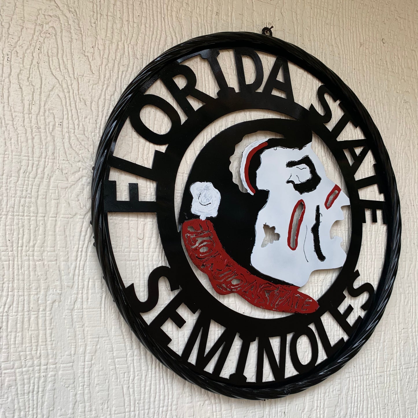12", 18", 24", 32" FSU FLORIDA STATE SEMINOLES INDIAN LOGO METAL CUSTOM VINTAGE CRAFT TEAM SIGN