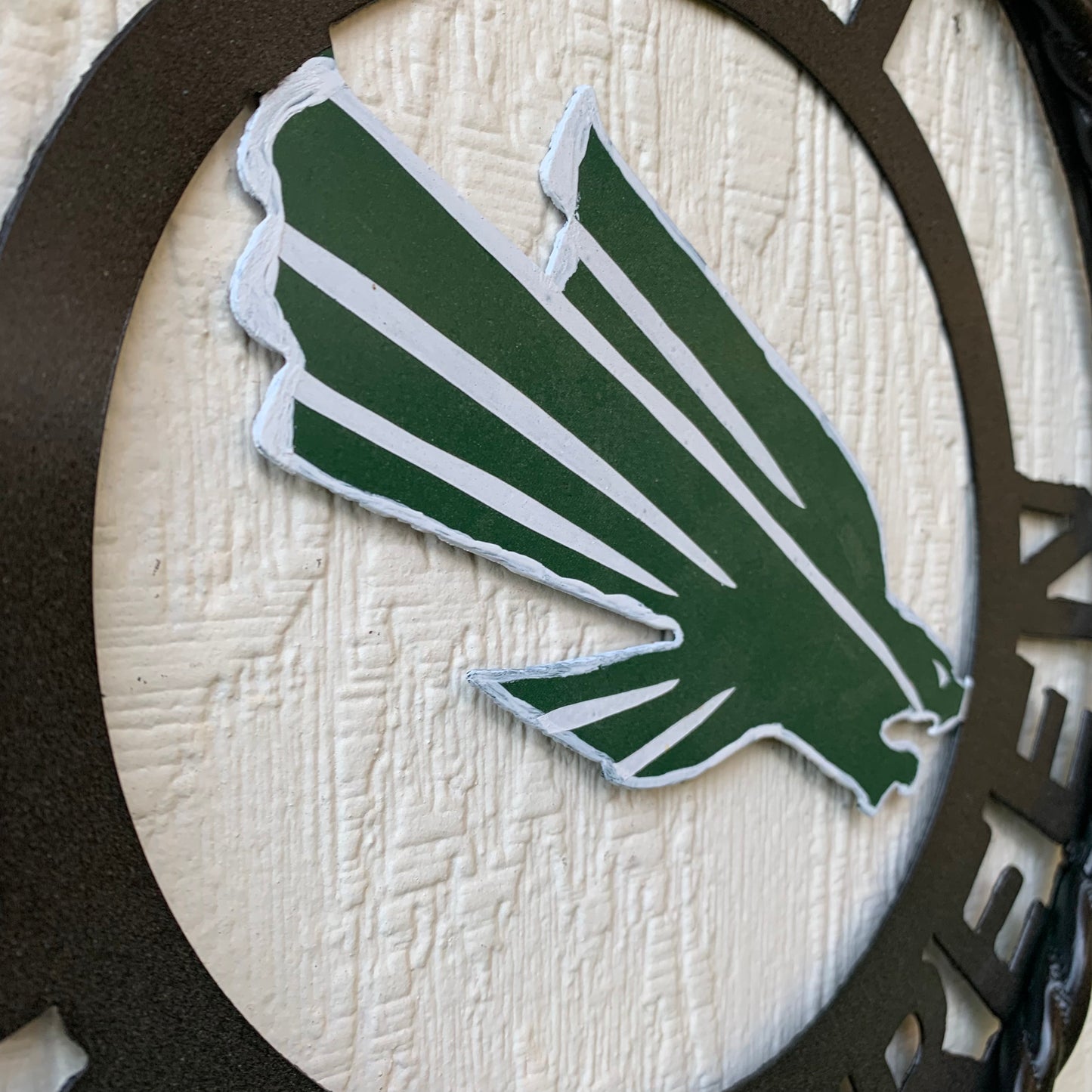 12",18",24" UNT MEAN GREEN CUSTOM METAL VINTAGE CRAFT TEAM SIGN WESTERN HOME DECOR HANDMADE