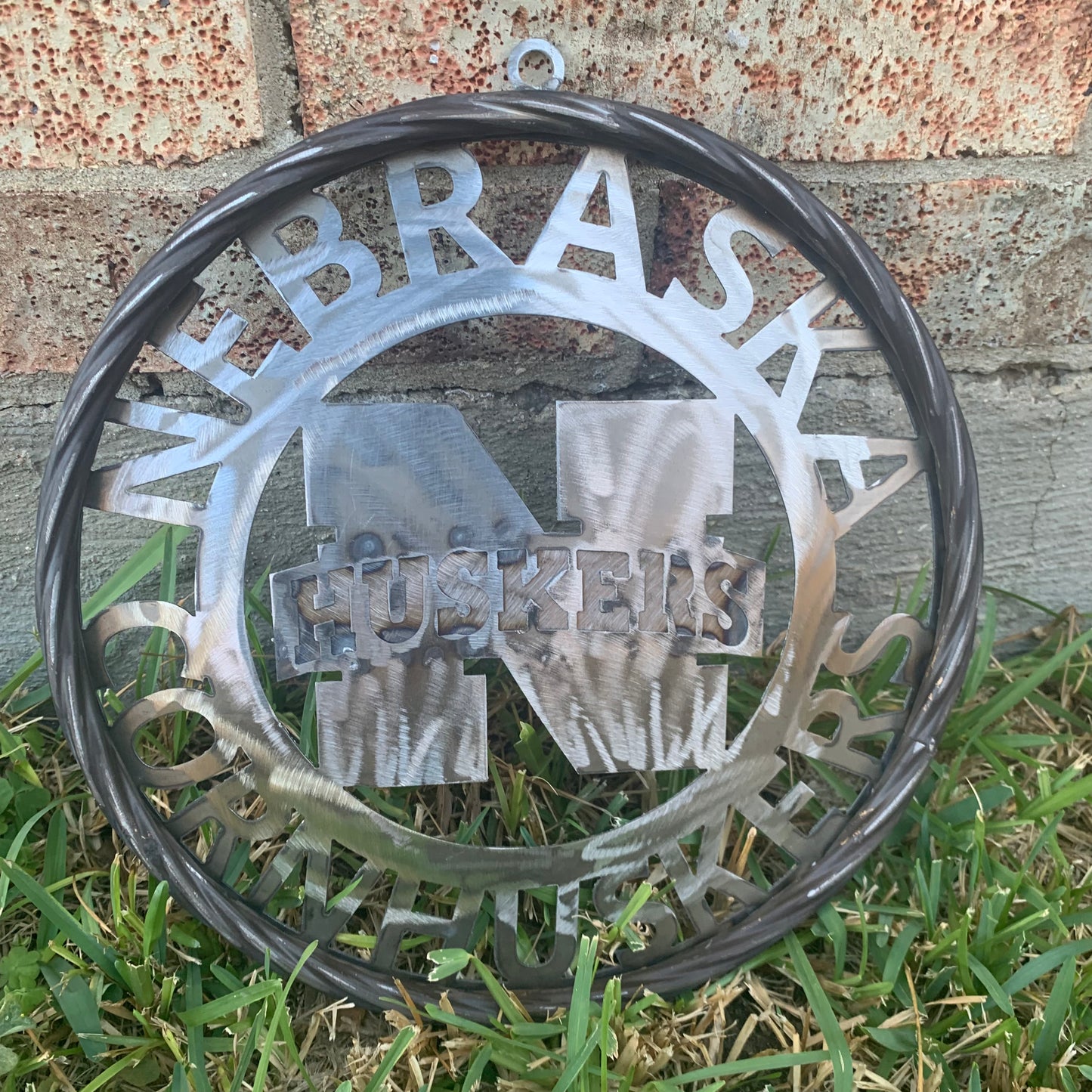 12", 18", 24", 32" NEBRASKA HUSKERS RAW METAL CUSTOM VINTAGE CRAFT TEAM SIGN