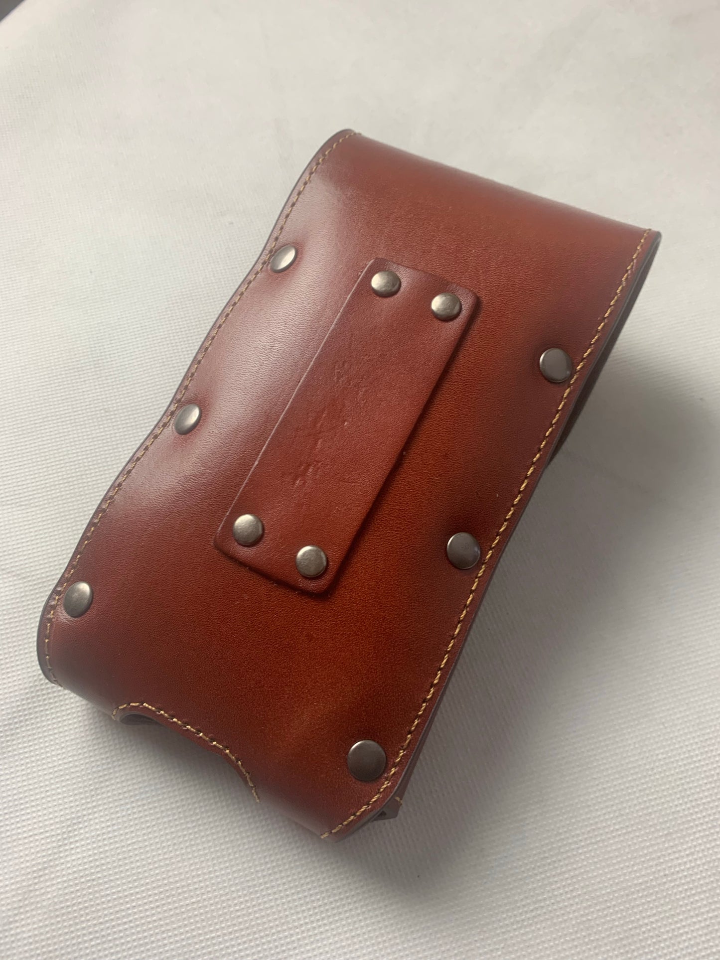 7" LONE STAR BLACK & TURQUOISE LEATHER HOLSTER POUCH EXTRA LARGE  BELT LOOP CELL PHONE CASE UNIVERSAL OVERSIZE--FREE SHIPPING