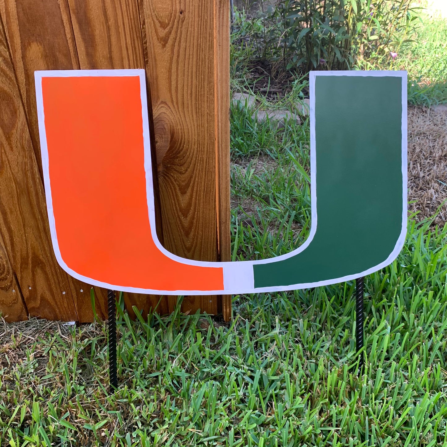 24"x15" MIAMI HURRICANES CUSTOM METAL VINTAGE CRAFT SIGN WESTERN HOME DECOR HANDMADE LASER CUT