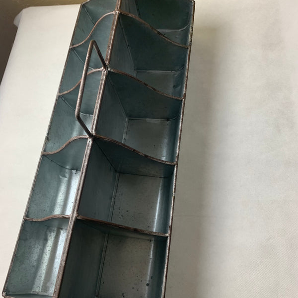 20" CADDY METAL UTENSILS, TOOLS, STORAGE BUCKET WESTERN HOME DECOR NEW