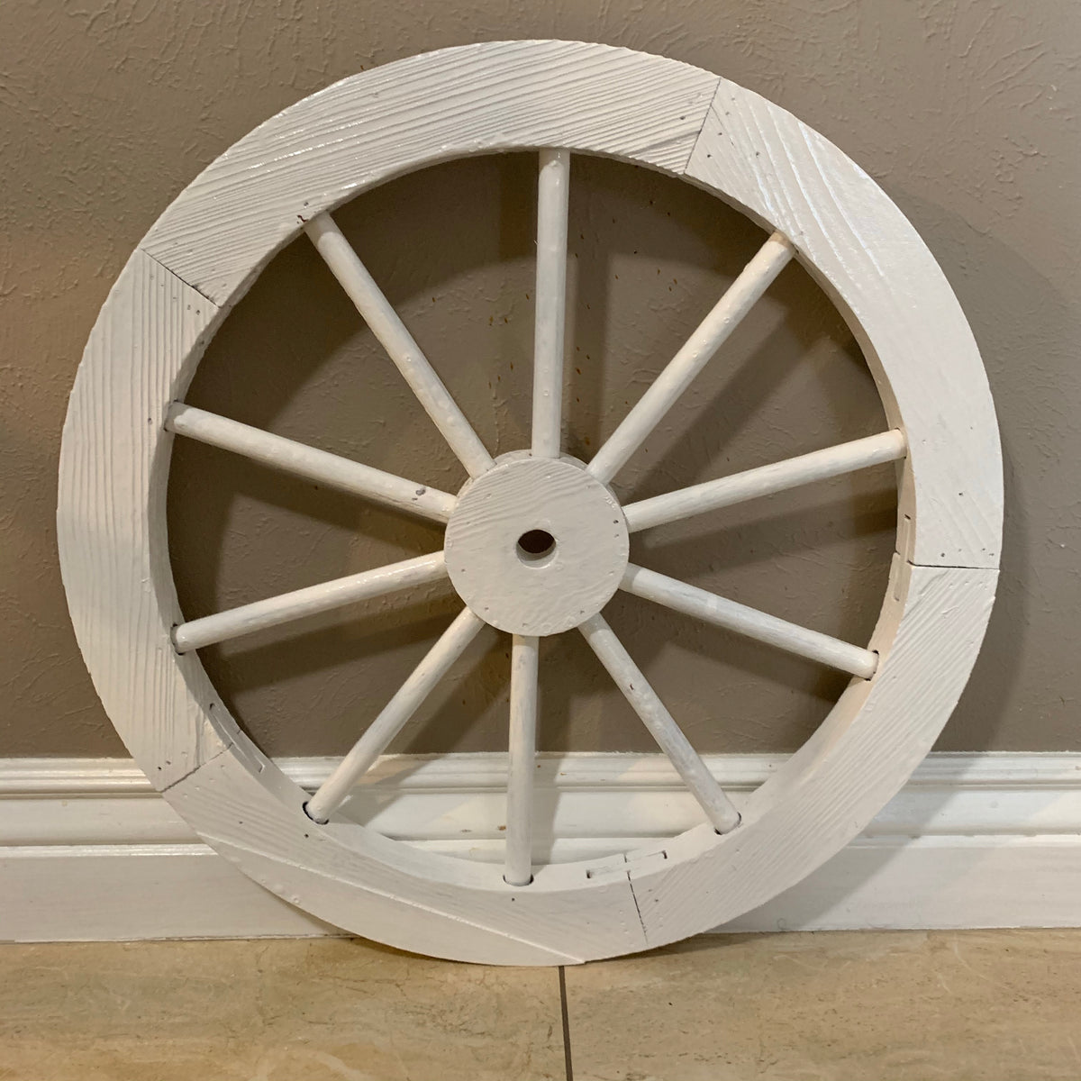 16",24",30" WAGON WHEEL NATURAL STAIN BARN WOOD WESTERN HOME DECOR RUSTIC NEW #EH11189