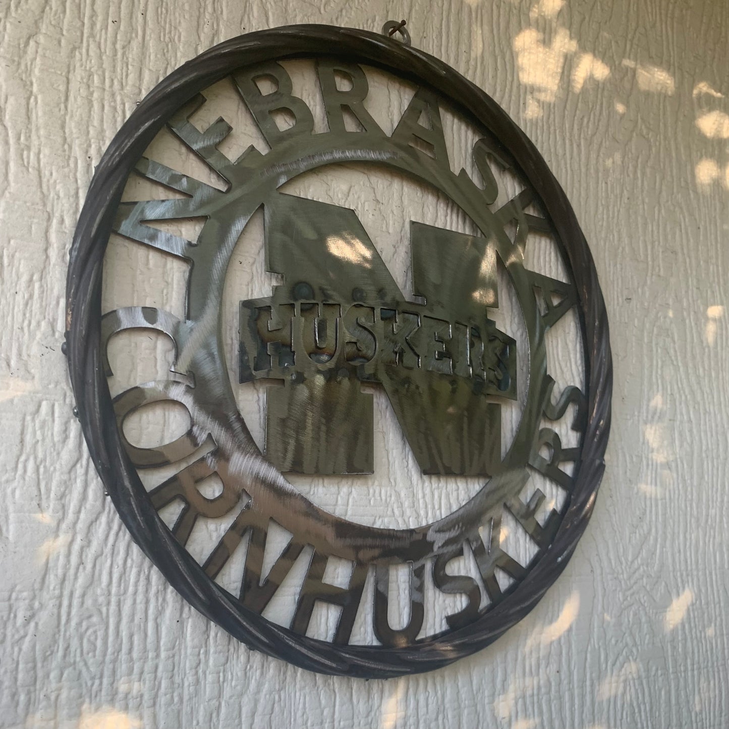 12", 18", 24", 32" NEBRASKA HUSKERS RAW METAL CUSTOM VINTAGE CRAFT TEAM SIGN