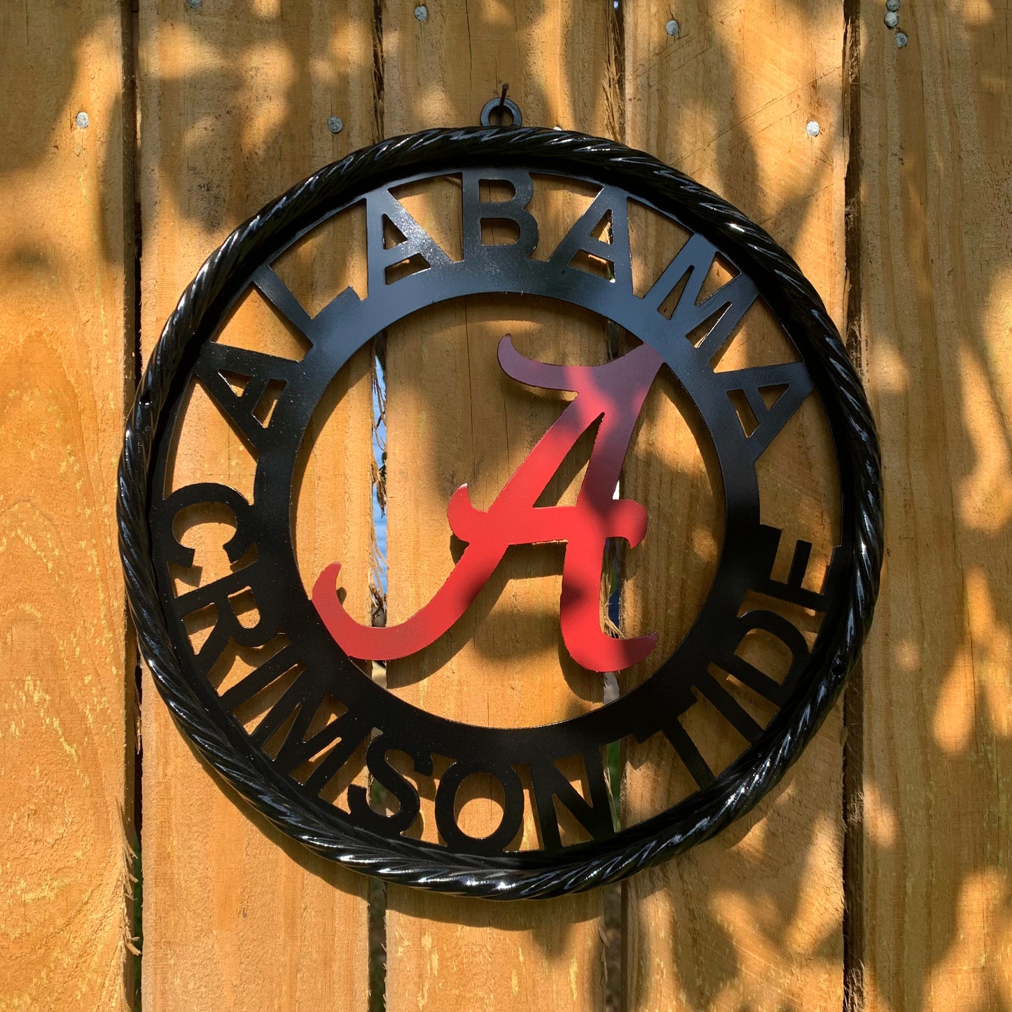 ALABAMA CRIMSON TIDE LASERCUT CUSTOM METAL VINTAGE CRAFT SIGN TEAM WESTERN HOME DECOR