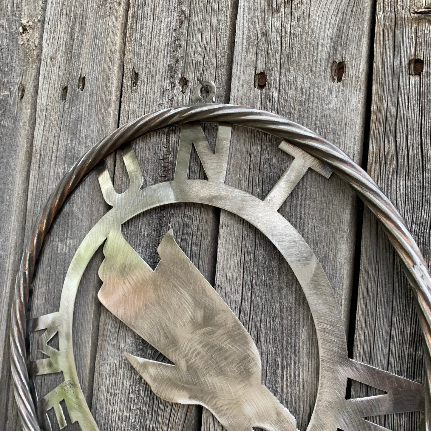 12", 18", 24", 32" UNT MEAN GREEN RAW METAL CUSTOM VINTAGE CRAFT WALL ART TEAM SIGN HANDMADE