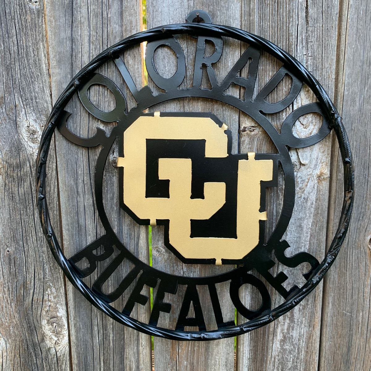 COLORADO BUFFALOES CUSTOM METAL VINTAGE CRAFT SIGN TEAM ART WESTERN HOME DECOR HANDMADE
