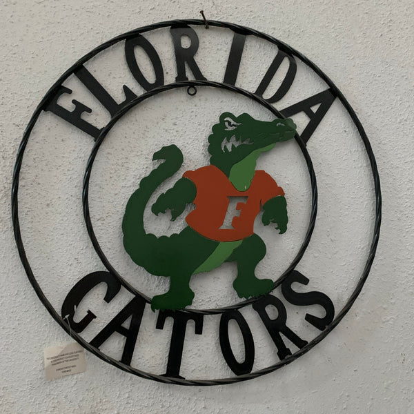 12", 18", 24", 32" FLORIDA GATORS CUSTOM METAL VINTAGE CRAFT TEAM SIGN WETSERN HOME DECOR HANDMADE