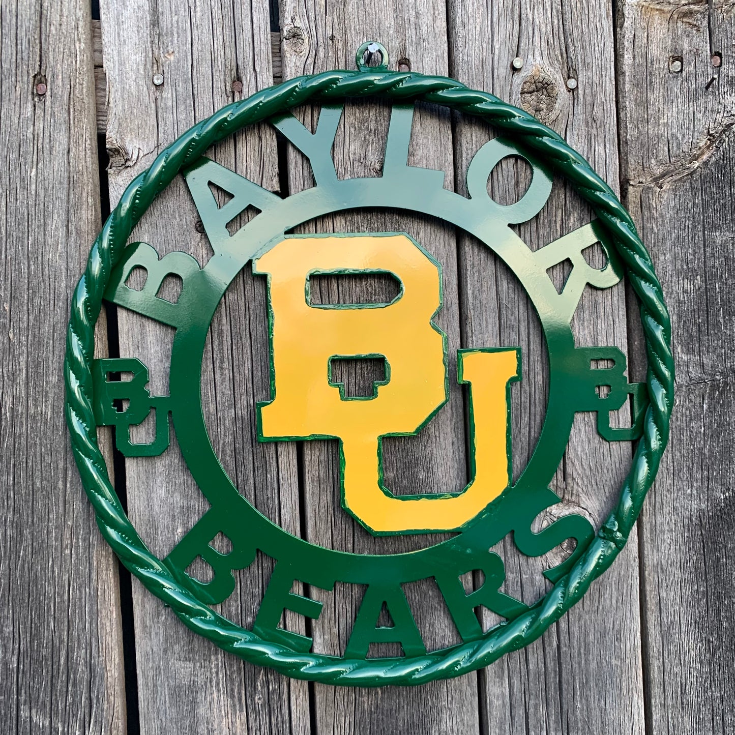 12",18",24",32" BAYLOR BEARS CUSTOM METAL VINTAGE CRAFT SIGN WESTERN HOME DECOR HANDMADE