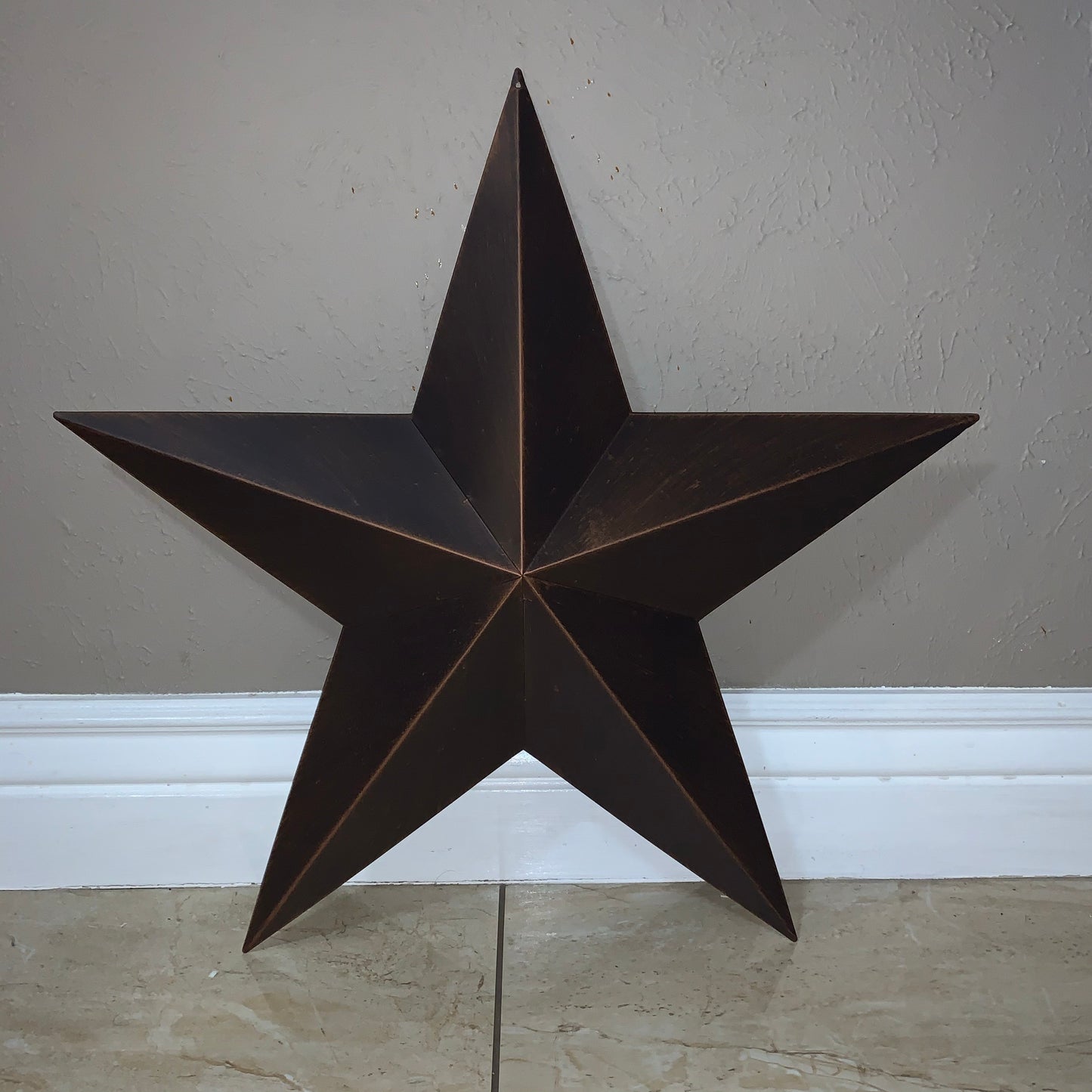 12",16",22",24",30",36" RUSTIC BRONZE BARN STAR 5 POINT METAL STAR OF DAVID WESTERN HOME DECOR HANDMADE NEW 3" TO 36"-#EH10044