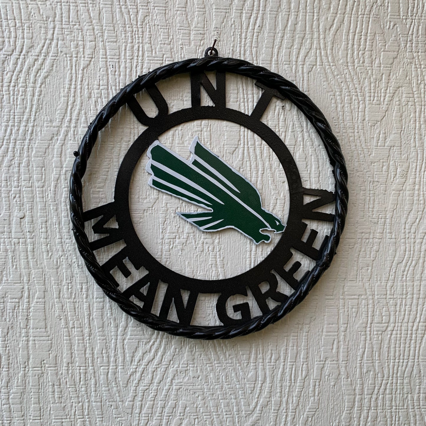 12",18",24" UNT MEAN GREEN CUSTOM METAL VINTAGE CRAFT TEAM SIGN WESTERN HOME DECOR HANDMADE