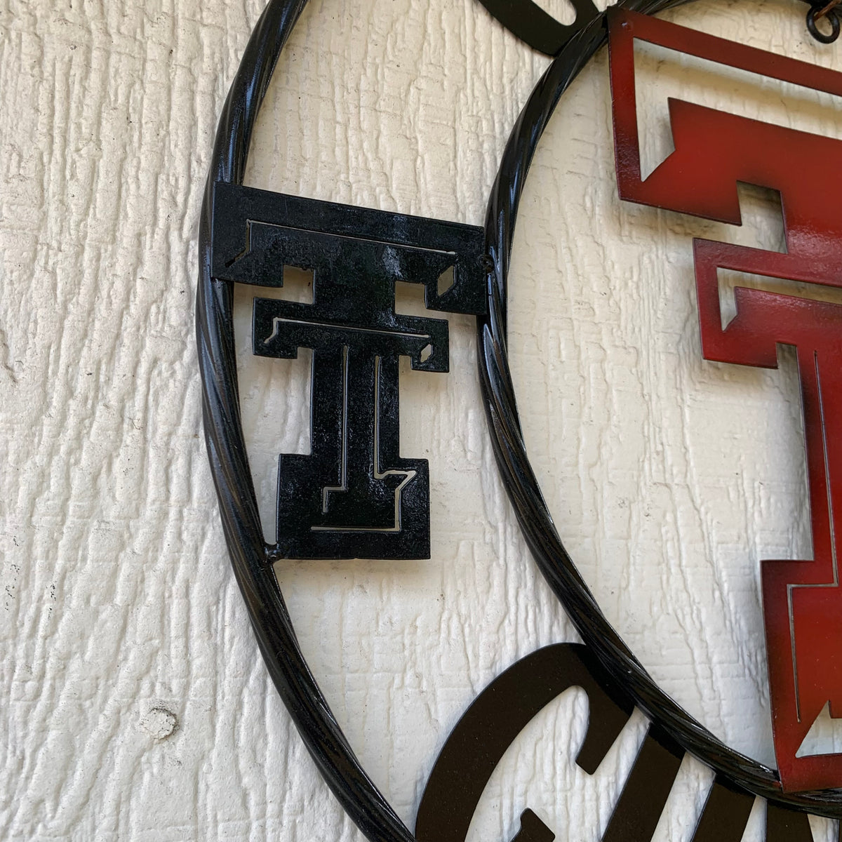 12", 18", 24", 32" GET YOUR GUNS UP TEXAS TECH CUSTOM METAL VINTAGE CRAFT TEAM SIGN