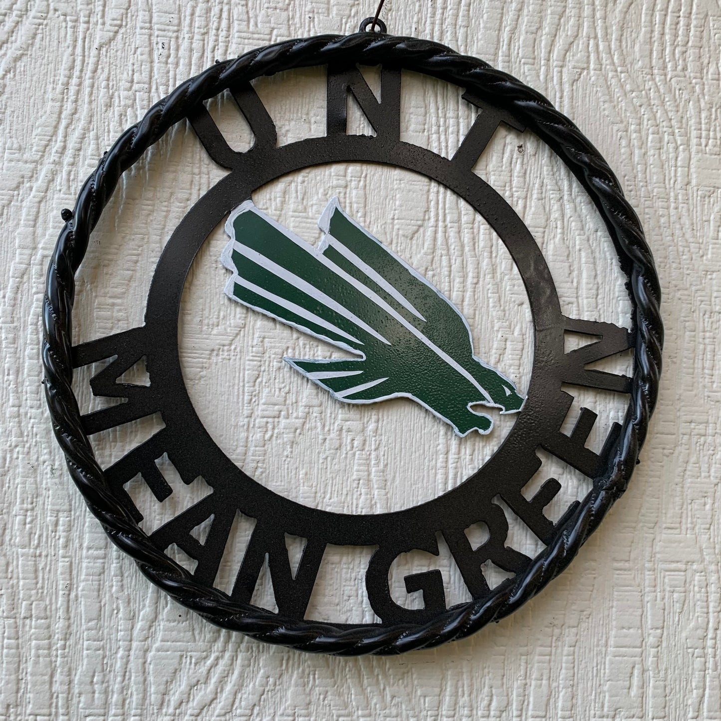 12",18",24" UNT MEAN GREEN CUSTOM METAL VINTAGE CRAFT TEAM SIGN WESTERN HOME DECOR HANDMADE