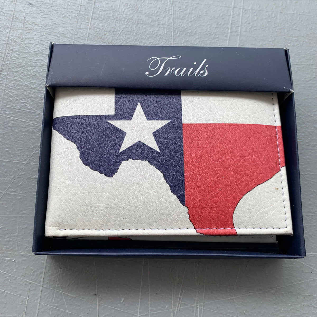 5" TEXAS FLAG WALLET LEATHER BIFOLD WALLET NEW