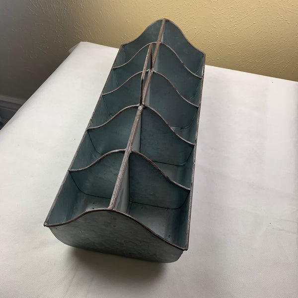 20" CADDY METAL UTENSILS, TOOLS, STORAGE BUCKET WESTERN HOME DECOR NEW