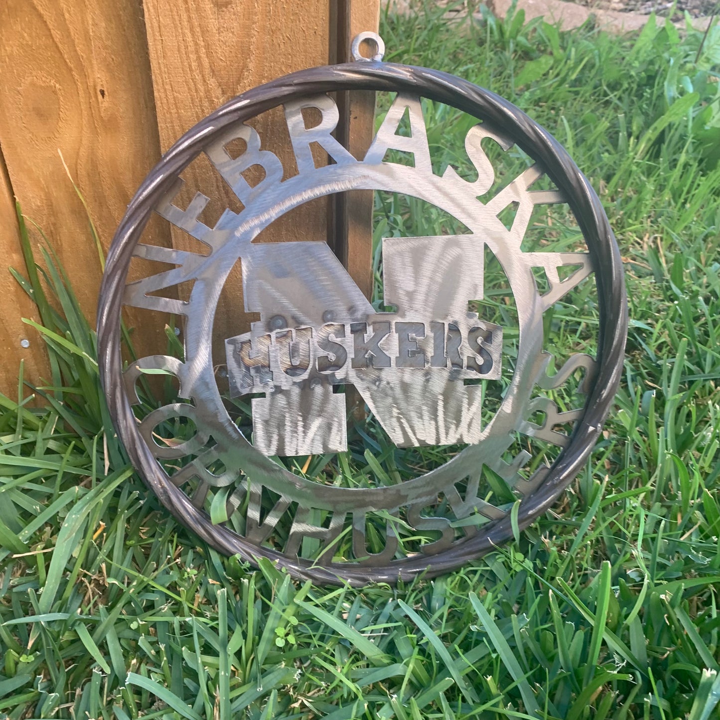12", 18", 24", 32" NEBRASKA HUSKERS RAW METAL CUSTOM VINTAGE CRAFT TEAM SIGN