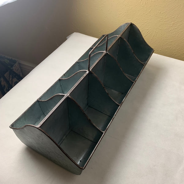 20" CADDY METAL UTENSILS, TOOLS, STORAGE BUCKET WESTERN HOME DECOR NEW