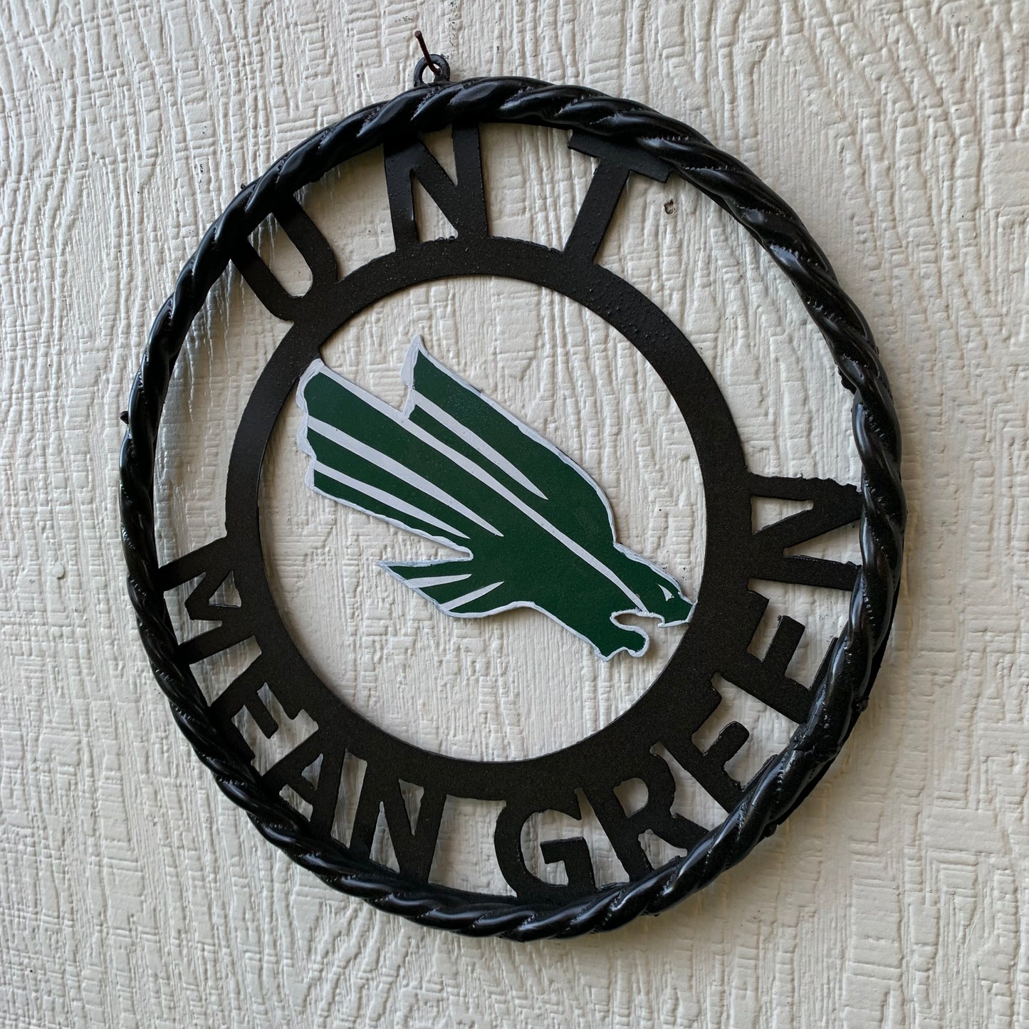12",18",24" UNT MEAN GREEN CUSTOM METAL VINTAGE CRAFT TEAM SIGN WESTERN HOME DECOR HANDMADE