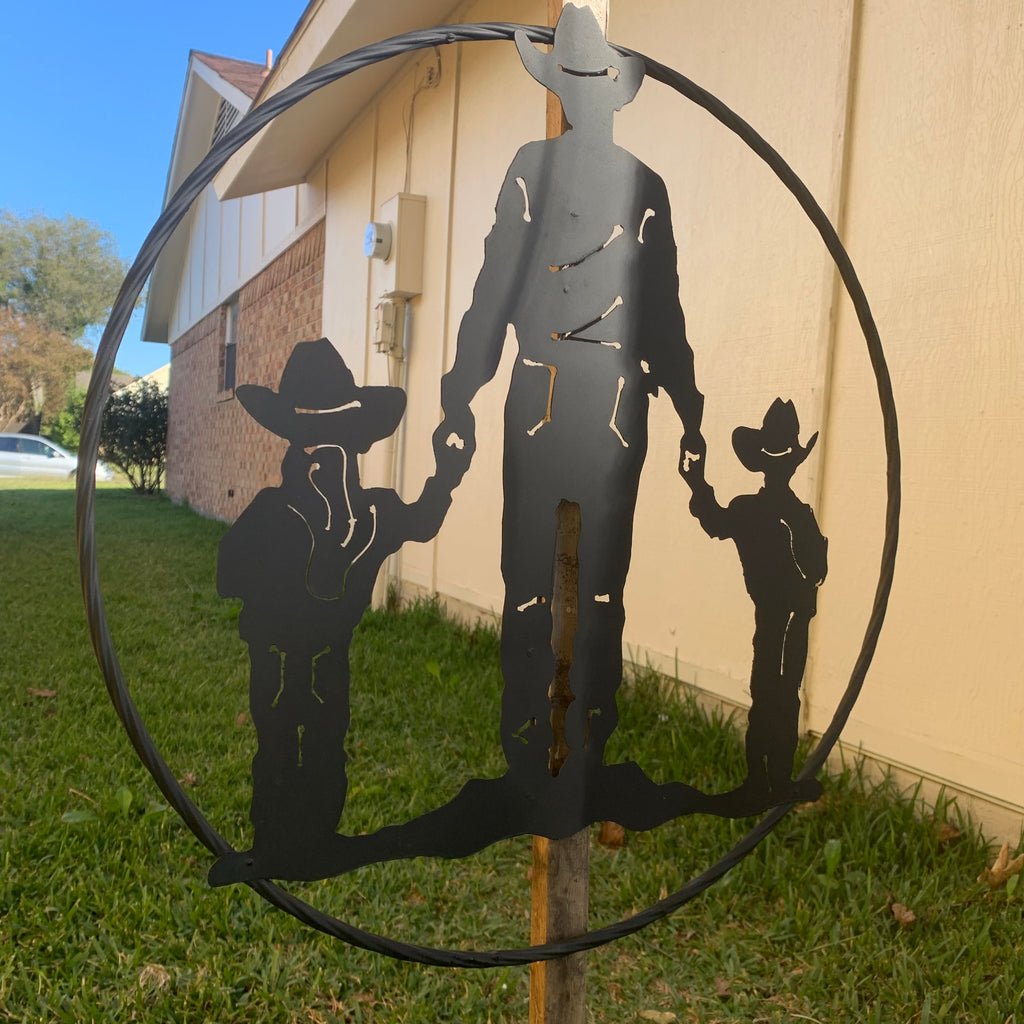 Mayberry Saw with Father and Son - Metal Saw Wall Art Gift for - The Saw  Lady®